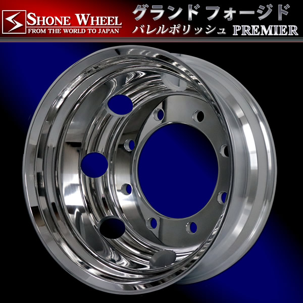 ヴィンテージ復刻 ☆アルミホイール ☆両面鏡仕上げ☆22.5×8.25 10穴