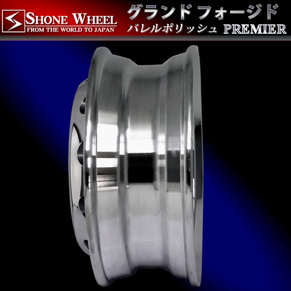 ◇SH368◇大型 高床用 22.5×8.25 FORGED トラックアルミホイール バレル研磨 8穴 オフセット+165 1本価格 JIS規格  SHONE製 | 庄内タイヤ 東北最大級の中古タイヤショップ！
